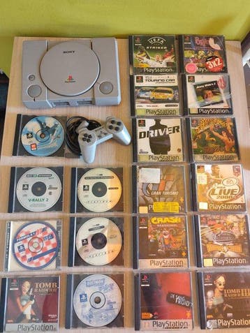 Sony - Playstation 1 (PS1) - PlayStation originale con, Spelcomputers en Games, Nieuw