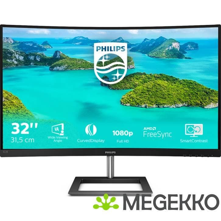 Philips E-Line E1 322E1C/00 32  Full HD Curved VA Monitor, Computers en Software, Monitoren, Nieuw, Verzenden