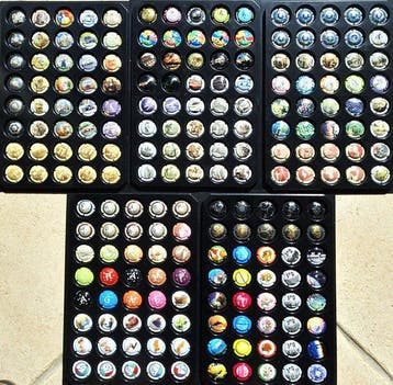 Collectie champagnecapsules - generieken