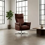 Leren relaxfauteuil Ease - Granada Cognac (donkercognac) -, Huis en Inrichting, Fauteuils, Nieuw, Ophalen of Verzenden, 50 tot 75 cm