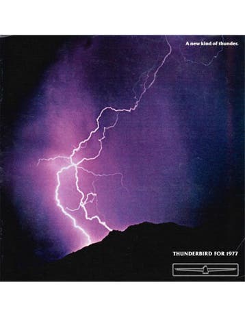 1977 FORD THUNDERBIRD BROCHURE ENGELS (USA), Nieuw, Author