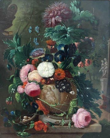 G.J.J. van Os (1782-1861), Toegeschreven aan - Stilleven met, Antiek en Kunst, Kunst | Schilderijen | Klassiek