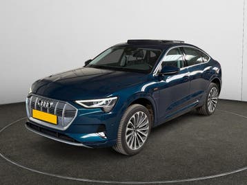 Zakelijke Lease |  Audi e-tron Sportback 55 quattro Business, Automaat, Gebruikt, Zwart, Blauw