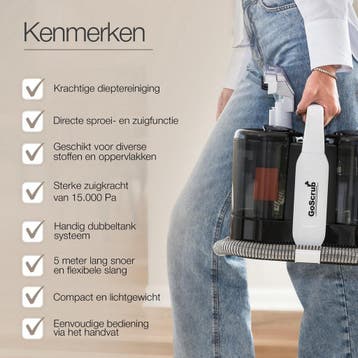 Tapijtreiniger - Vlekkenreiniger - Bank Reiniger - Meubelrei, Doe-het-zelf en Verbouw, Verzenden, Zo goed als nieuw