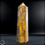 Krachtige tijgeroog-obelisk – Natuurlijke elegantie uit