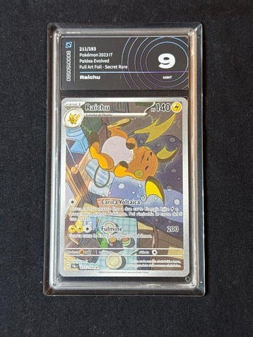 Pokémon - 1 Graded card - Raichu 211/193 Full art - AI, Nieuw