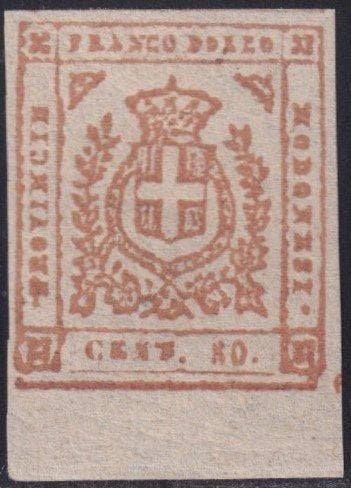 Italiaanse oude staten - Modena 1859 - GP 80 c. bistro, Gestempeld