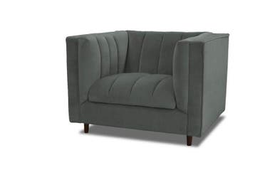 Fauteuil Joure - fauteuils - Grijs, Nieuw, Grijs, Overige materialen