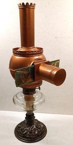 Optisch speelgoed - Schöne große antike Laterna Magica auf, Nieuw