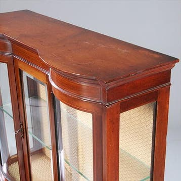 Stel van 2 kleine identieke vitrines ca 1900 Engeland No9228, Antiek en Kunst, Ophalen of Verzenden