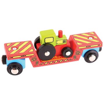 BigJigs houten dieplader wagon met  van €12,99 voor €11,69, Ophalen of Verzenden, Nieuw