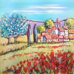 Joël Lhopital (XX-XXI) - Paysage provençal, Antiek en Kunst, Kunst | Schilderijen | Klassiek