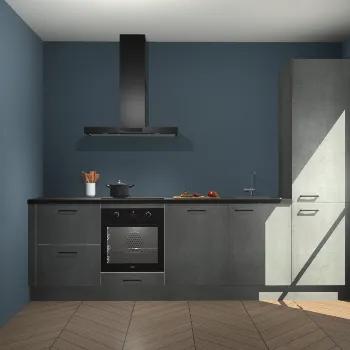 Beton parelgrijze keuken Praag 21806, Verzenden, Nieuw
