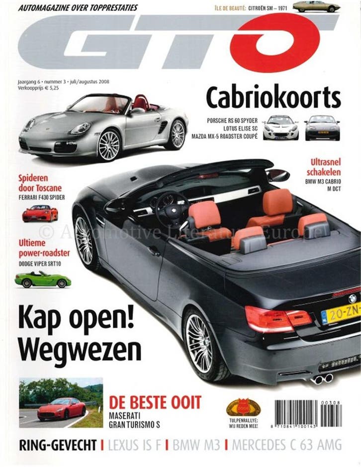 2008 GTO MAGAZINE 03 NEDERLANDS, Boeken, Auto's | Folders en Tijdschriften