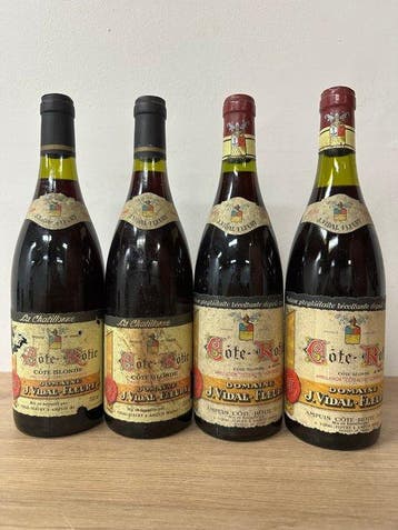 1984 Domaine J. Vidal-Fleury, Côte-Rôtie Côte Blonde 2x &, Nieuw
