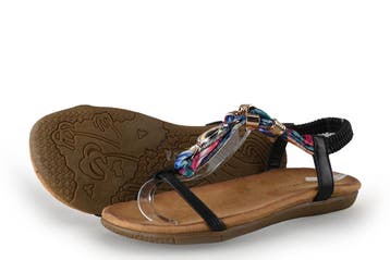 Dolcis Sandalen Meisjes in maat 35 Zwart, Verzenden, Jongen of Meisje, Schoenen, Zo goed als nieuw