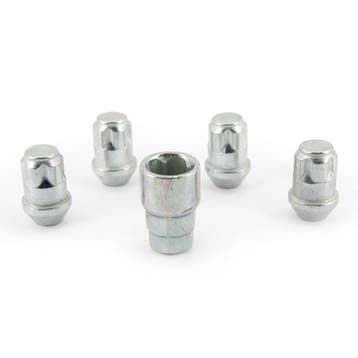 H&R Wielslotenset M12x1.50 konisch - 4 slotmoeren incl. adap, Verzenden, Nieuw
