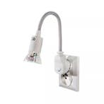 LED stekkerlamp - Met verstelbare arm - 185 Lumen - Grijs, Ophalen of Verzenden, Nieuw