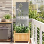Decoratief Scherm Zilver 62% Korting | Roestvrij Staal, Tuin en Terras, Tuinschermen, Gebruikt, Staal, Minder dan 100 cm, 100 tot 150 cm