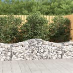 vidaXL Schanskorven 20 st gewelfd 200x50x60/80 cm, 100 cm of meer, Verzenden, Nieuw, Metaal