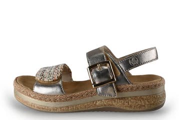 Rieker Sandalen in maat 39 Goud, Kleding | Dames, Overige kleuren, Verzenden, Sandalen of Muiltjes, Zo goed als nieuw