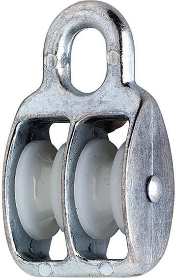 6 Mm Diameter Kabel 200 kg Belasting Katrol Dubbel Wiel Nylo, Ophalen of Verzenden, Nieuw, 100 tot 250 mm, Overige typen