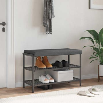 vidaXL Bankkussen Stof Donkergrijs Diepte 35 cm, Verzenden, Nieuw