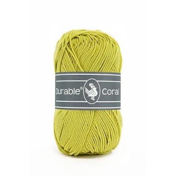 Durable Coral 352 Lime - Haakgaren / Breigaren, Ophalen of Verzenden, Nieuw, Breien of Haken, Wol of Garen