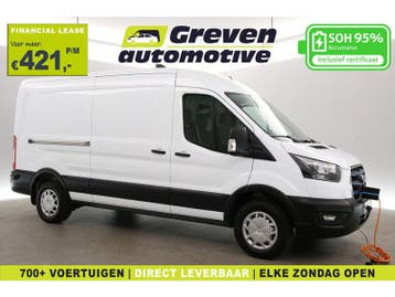 Ford E-Transit 68 kWh L3H2 | Snelladen | SOH 95% | Clima |, Automaat, Wit, Elektrisch, Nieuw