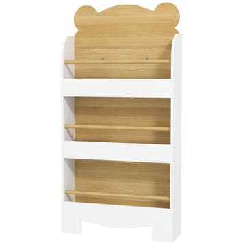 TRUUSK Kinderboekenkast Met 3 Planken - Houten Opbergrek Voo, Kinderen en Baby's, Verzenden, Nieuw