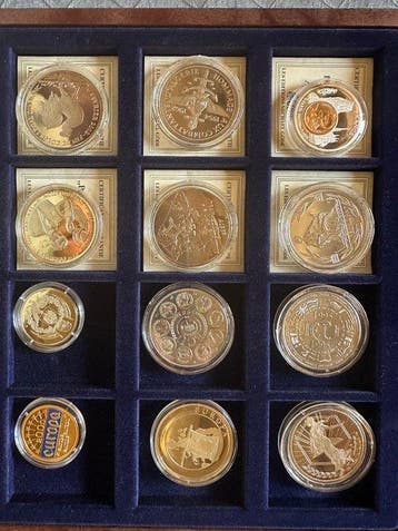 Frankrijk. Medal 1981/2002, Lot de 12 médailles