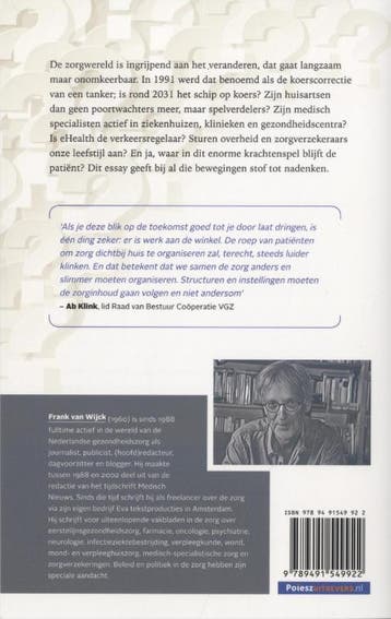 Zorg 2031 9789491549922 Frank van Wijck, Verzenden, Zo goed als nieuw, Frank van Wijck