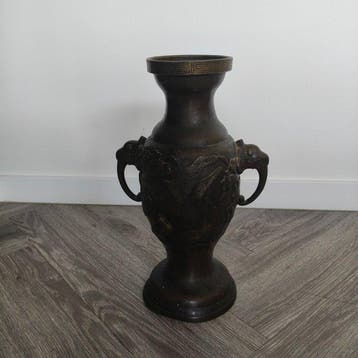 Balustervaas - Brons - Yoshida studio - Japan - Meiji