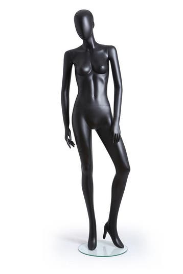 Faceless etalagepop dame mat zwart GAGA05-MB EX RENTAL