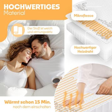 Elektrische onderdeken - Warmtedeken - 1 persoons - 160x140, Verzenden, Zo goed als nieuw