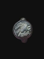 Oud-Romeins Bronze Stunning Military Eagle Seal Ring