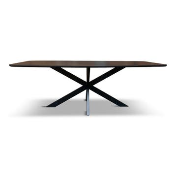 Eettafel Deens Ovaal Elise 160x80cm Zwart Mango, Ophalen of Verzenden, Nieuw
