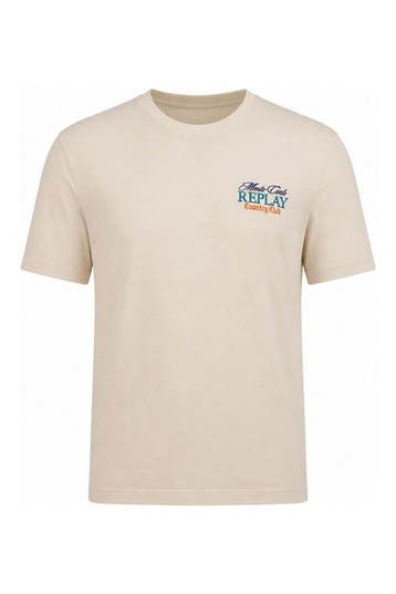 Replay T-shirt in maat L Beige, Kleding | Heren, Verzenden, Zo goed als nieuw, Overige kleuren, Replay