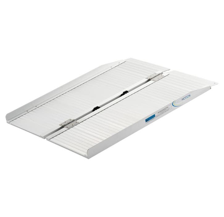 Opvouwbare oprijplaat aluminium - 91 cm, Diversen, Verpleegmiddelen, Ophalen of Verzenden