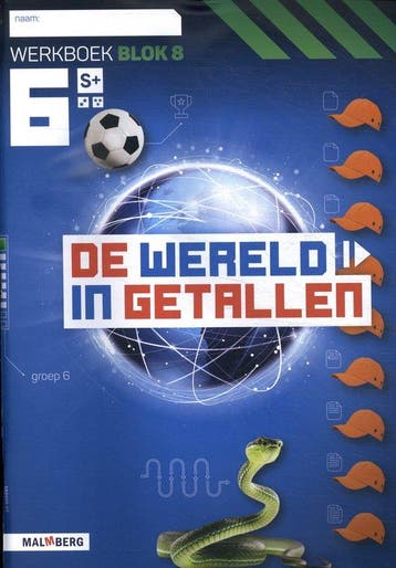 De wereld in getallen Groep 6 blok 8 S+ Werkboek, Boeken, Verzenden, Zo goed als nieuw