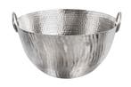 Handgemaakte decoratieve kom ORIENT 40cm zilverkleurig, Ophalen of Verzenden, Nieuw