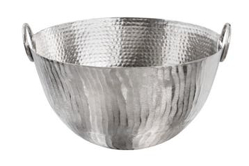 Handgemaakte decoratieve kom ORIENT 40cm zilverkleurig, Huis en Inrichting, Ophalen of Verzenden, Nieuw