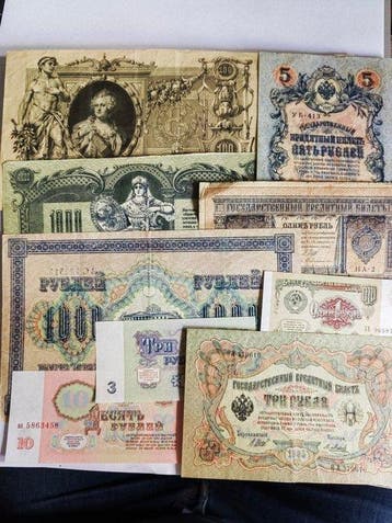 Rusland. - 96 Banknotes - 1894/1991 (Zonder minimumprijs)