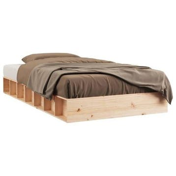 Houten Bed 120x190cm | Ruimtebesparend | Laatste Stuk!, Huis en Inrichting, Bruin, Rustiek, Nieuw, Twijfelaar