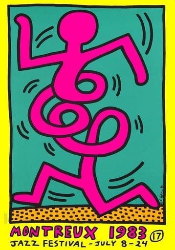 Keith Haring - MONTREUX 1983 Music Festival - Jaren 1980