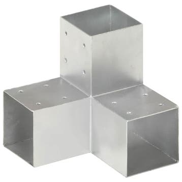 vidaXL Paalverbinding Y-vorm 91x91 mm gegalvaniseerd metaal, Verzenden, Nieuw