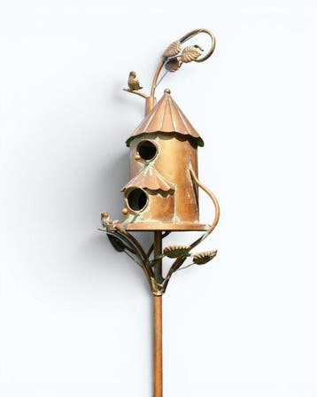 Beeldje - Birdhouse - IJzer