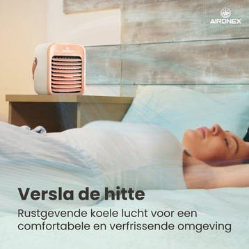 2dekans | Aironex Draagbare Aircooler – Draadloos – Met, Witgoed en Apparatuur, Ophalen of Verzenden, Zo goed als nieuw
