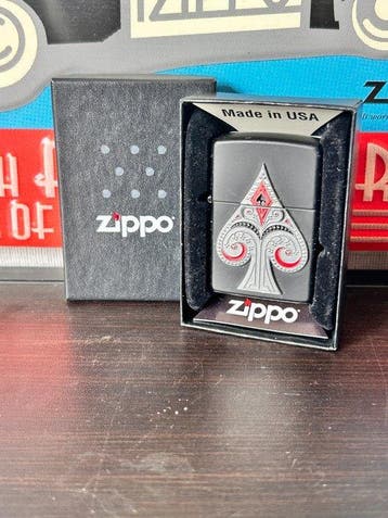 Zippo - E17-Ace of Spades - Zonder minimumprijs - Aansteker, Verzamelen, Nieuw