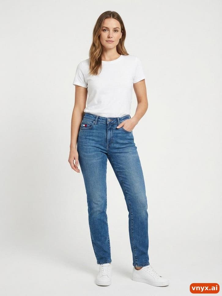 Cigarette Tommy Hilfiger Jeans in Blue size W29, Kleding | Dames, Spijkerbroeken en Jeans, Ophalen of Verzenden